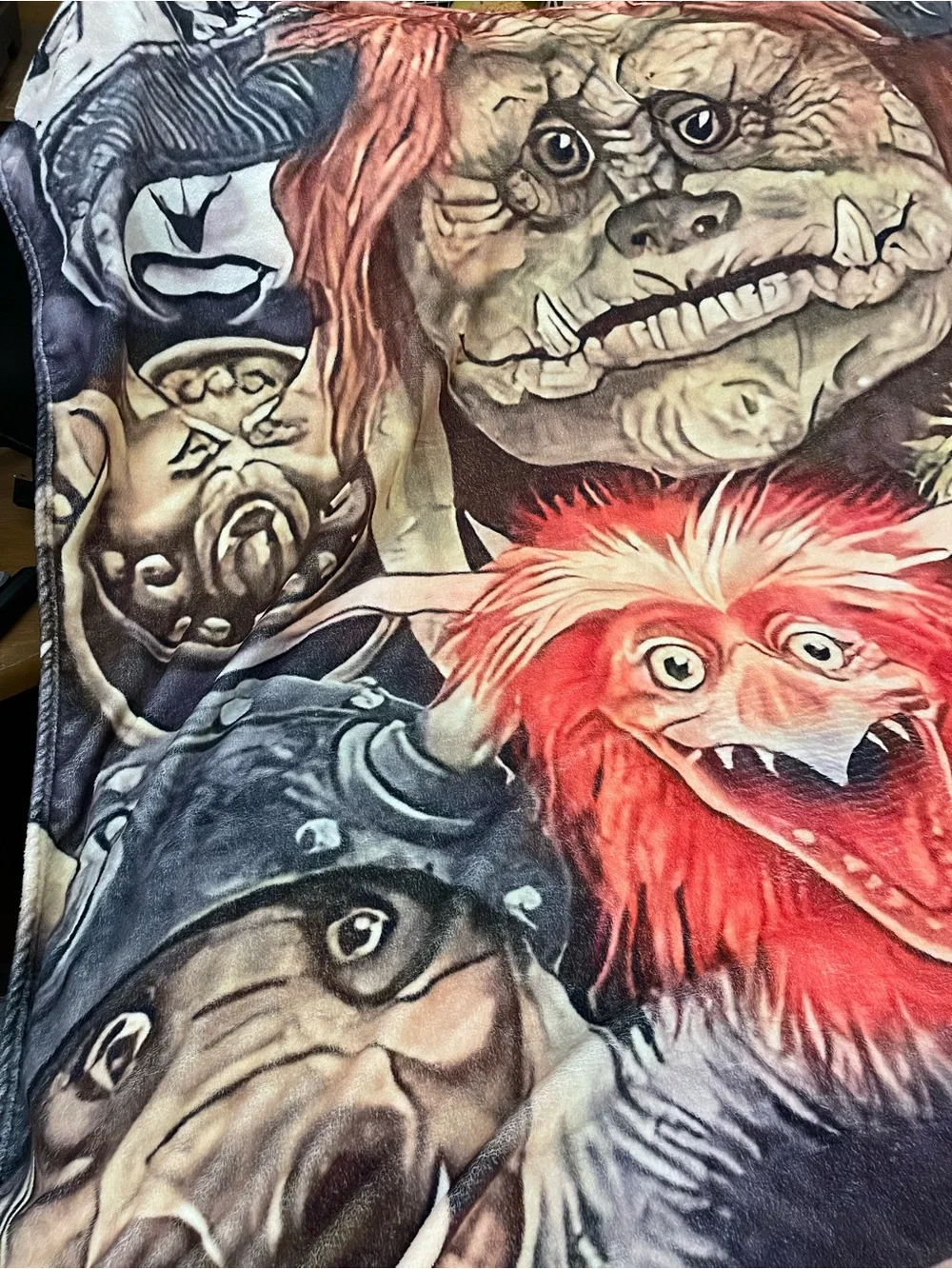 Themed “86 Labyrinth Movie Plush Silky Soft Flannel Throw - 60” X 79”
